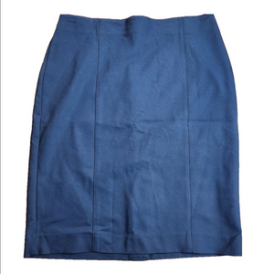 NWOT Van Heusen Navy blue Stretchy Formal Business Casual Pencil Skirt size 10
